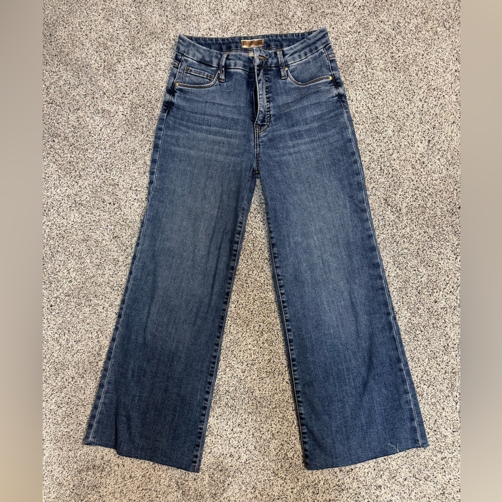 👖 KUT From the Kloth - Meg High Rise Fab Ab Wide Leg - Med Base Wash 👖 Size 0